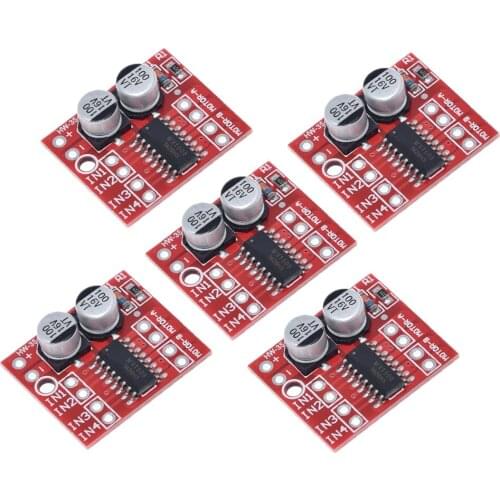 5PCS L298N 1.5A 2Way MX1508 DC PWM Speed Dual H-Bridge Stepper Motor Module