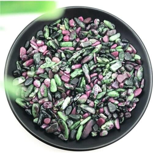 50g 5-10mm Natural Epidote Quartz Crystal Gravel Tumbled Polished Healing Stones Decor Natural Stones and Minerals