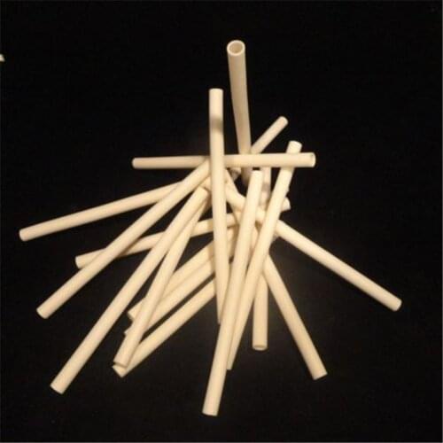 99.5%-Al2O3 High Thermal Corundum Tube12*4.0*150mm/Round Single-Bore Alumina Tube/Insulating Ceramics For Thermocouple Sensors