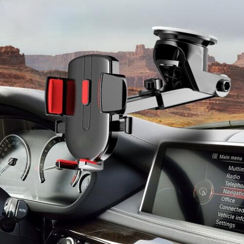 Sucker Car Phone Holder Mobile Phone Holder Stand in Car No Magnetic GPS Mount Support For iPhone 12 11 Pro Xiaomi HUAWEI