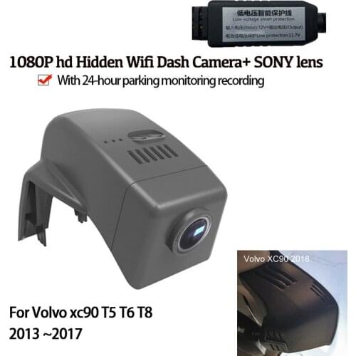 Car DVR Wifi Video Recorder Dash Cam Camera For Volvo xc90 T5 T6 T8 2015 2016 ~2020 Night vision high quality hd 1080p