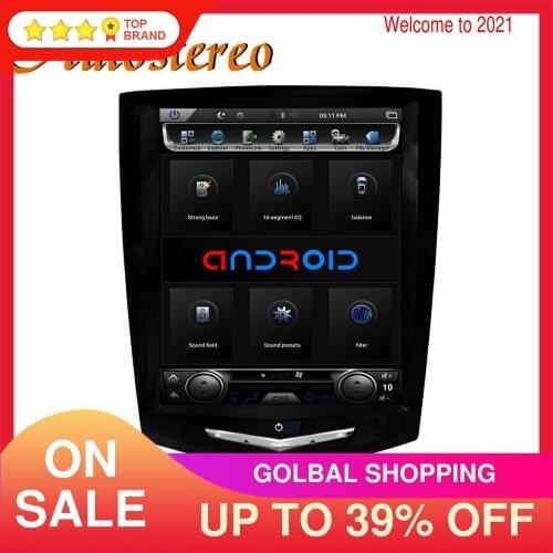 For Cadillac Escalade 2015+ Android 9.0 Tesla Radio Style Screen Car GPS Navigation Stereo Head Unit Multimedia Player Radio HD