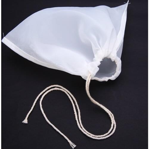 5Pcs Nylon Strainer Filter Bag Soup Milk Hops Tea Filtration Mesh Bag for Kitchen Home Wine Beer Making Cooking Steainers Tool
