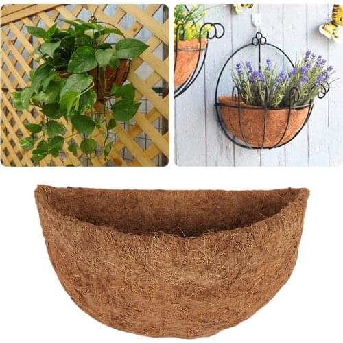 Round Coconut Liner Coconut Fiber Replacement Liner Plants Basket Liner For Hanging Basket Home Garden Balcony Decoration