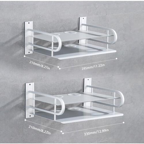 Metal Wireless Wifi Router Storage Box Telephone Storage Rack Wall Mounting TV Set-Top Box Holder Rack Metal Shelf Bracket