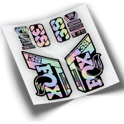 Stickers FOX 38 PERFORMANCE ELITE 2021 colors WP435