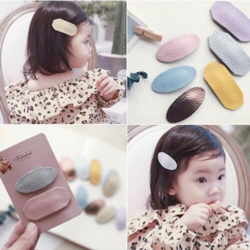 NEW 8pcs/lot children hair accessories Simulate leather PU hair snap clip glittery Sequin fish barrette kids girls headdress