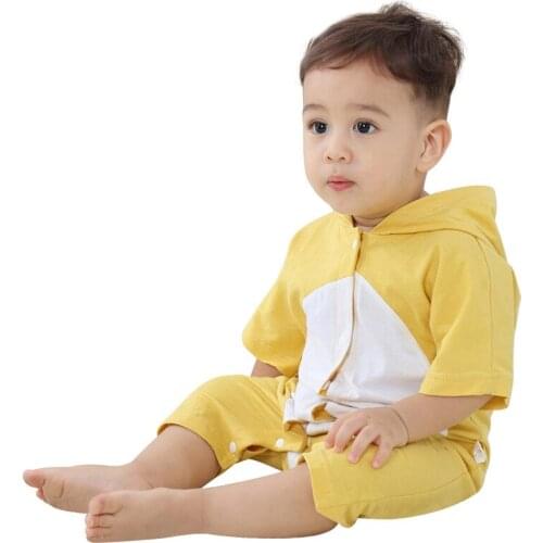 New Summer Baby Girls Boys Cotton Romper Newborn Infantil Pijamas Short Sleeve Jumpsuit Animal Sleepwear Toddler Romper For Girl