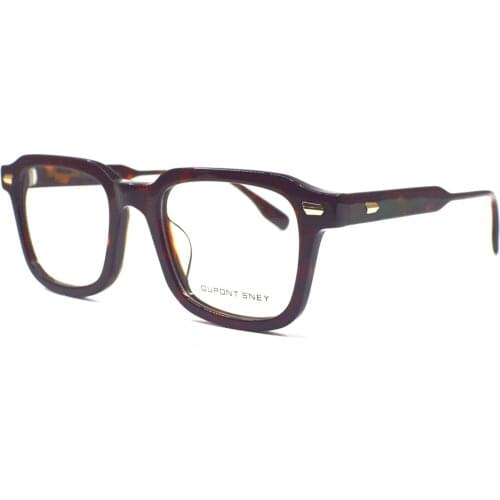 Vintage Acetate Full Rim Square Eyeglass Frames Men Women Rx able Hand Made Glasses Top Quality