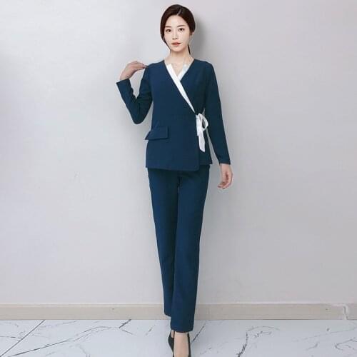 Cosmetologists Work Clothes Womens Uniform Salon Beautician Hotel Uniform Reception Waitress Clothing