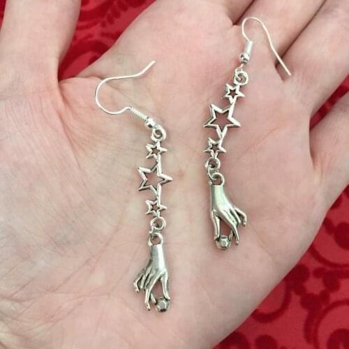 Star Earrings ~ Hand Earrings ~ Star Jewelry ~ Fairy Tail Earrings ~ Whimsical Earrings
