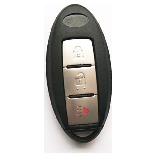 3 Buttons Replacement Smart Remote Key Case Shell For Nissan With Insert Key Blade Keyless Entry Fob Key Cover(Without Groove)