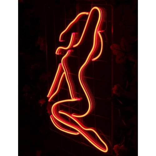 Sexy Girl Led Neon Sign Light Custom Flexible Lighting For Sign Visual Art Bar Pub Club Party Wall Hanging Red For Room Decor