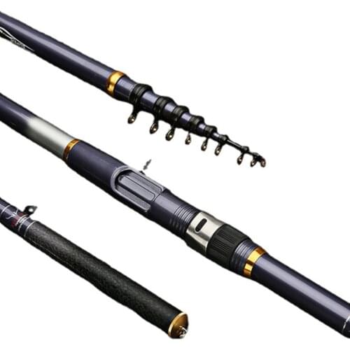 Carbon Fiber 3.6M 4.5M 5.4M Rotating Fishing Rod Powerful Telescopic Rock Fishing Rod Carp Feeding Rod Travel Fishing Tackle