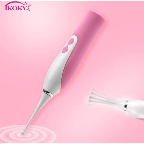 IKOKY G-Spot Vibrator Lick Clitoris Vagina Stimulator 10 Frequency Nipple Massager Sex Toys for Women Masturbator Flirting Toys