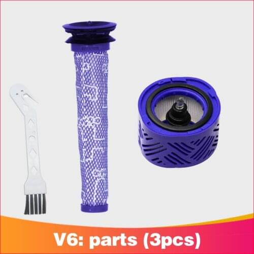 1X Pre Filter + 1X Hepa Post-Filter Kit For Dyson V6 Cordless Stick Vacuum, Dyson Filter Replacements Pre-Filter (965661-01) A