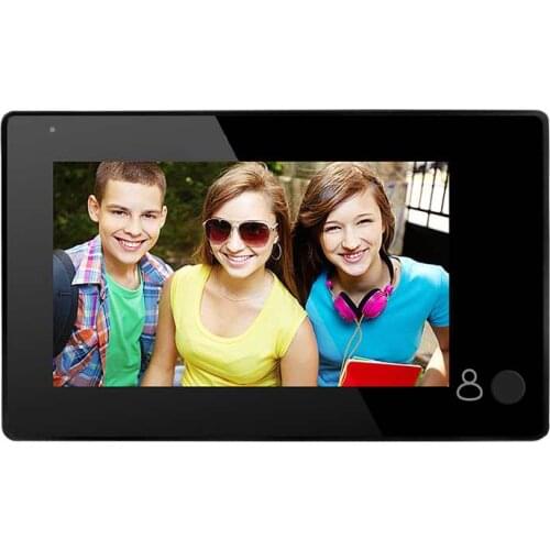 4.3 Inch Door Peephole Viewer Wide Angle Digital Smart Doorbell USB Charge Li-battery Door Eye 2MP Home Security Camera Monitor