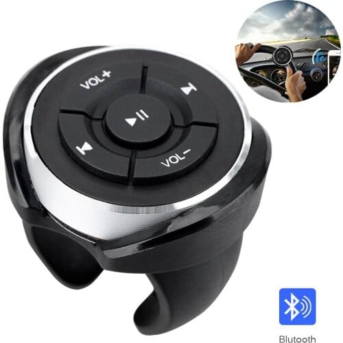 Car Steering Wheel Controller Radio Video DVD Switch Button Wireless Bluetooth Remote Control Motorcycle Automobile Accessories
