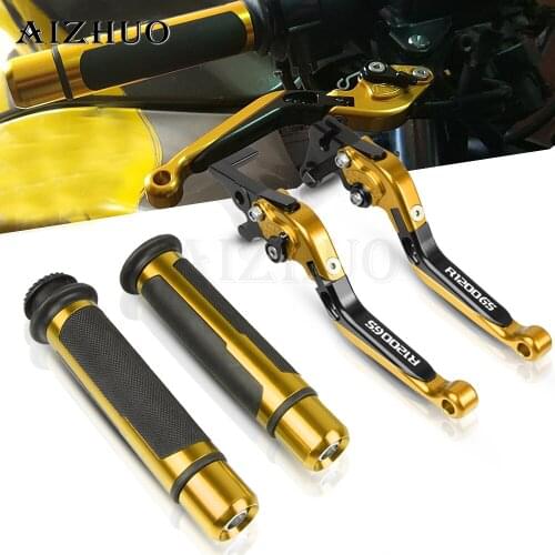 For BMW R1200GS ADVENTURE LC R1200GS LC R 1200 GS 2014-2017 2015 2016 Motorcycle Foldable Brake Clutch Levers+Handle Grips