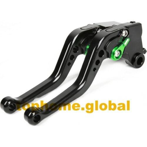 For Kawasaki Ninja ZX6R ZX636 ZX6RR 2005 2006 Short Black CNC Clutch Brake Levers Adjustable