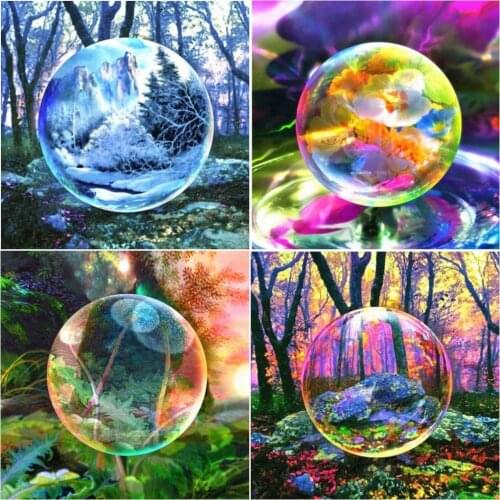 EverShine 5D Full Square Diamond Painting Landscape Picture Rhinestones Diamond Embroidery Kit Bubble Cross Stitch Wall Decor