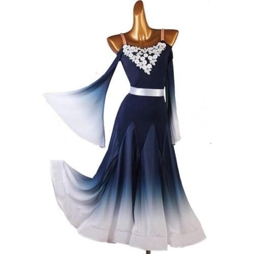 Custom Made Ballroom Dance Dresses Costume Waltz Dress Rumba Standard Smooth Dance Dresses