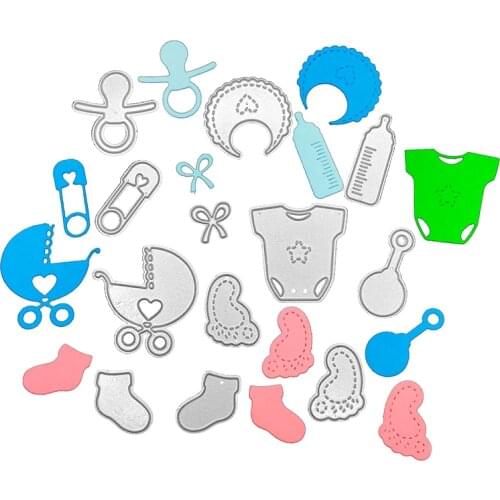 Julyarts Baby Product Die Cut Dies Stencils for DIY Scrapbooking Stencil for Album Paper DIY Gift Card Decoration