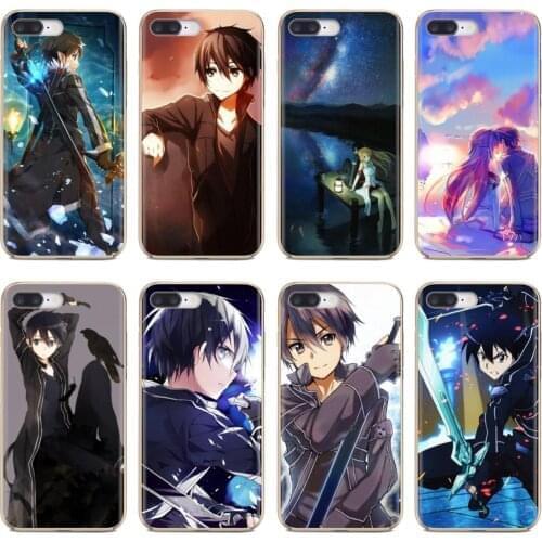 Kirito Sword Art Online SAO Japan Silicone Case For Huawei Honor 6 6A 7 7X 7A 7C 8 8C 8X 9 9X 10 10i 20 Lite Play Pro