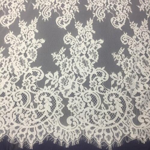 Large Eyelashes Lace Fabric Nylon Lace Bottoming Shirt Dress Sexy Underwear Fabric RS3083