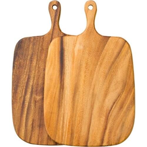 Kitchen Wooden Chopping Blocks Beech Walnut Pizza Bread Fruit Hangable Cutting Board Durable Non-slip Kitchen Tools Accessories