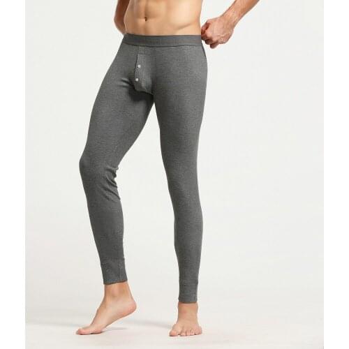 Mens Striped Leggings Underwear& Sleepwear Long Johns Winter Male Warmer Cotton Bottoms Underpants термобелье мужское