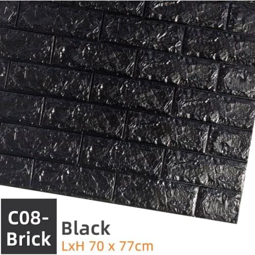 3D Wall Stickers Waterproof Self-adhesive Wallpaper Decor Home Sticker Imitation Brick Wallpaper For Living Room Decoration