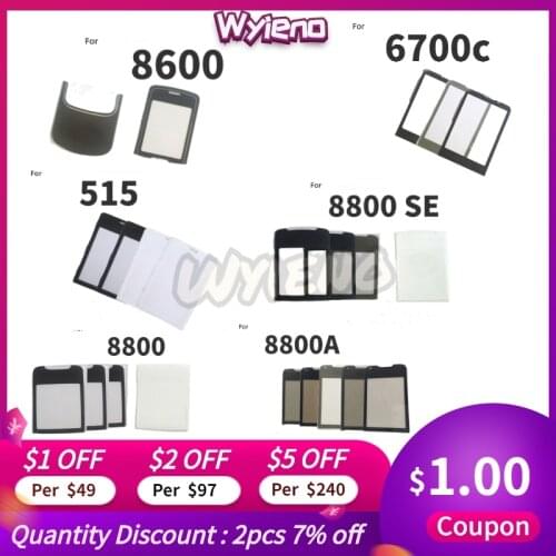 Wyieno Glass Screen For Nokia 8800SE 8800 SE Sirocco 8800 Arte 8600 515 6700 6700C LCD Glass Lens Screen Keypad Lens Panel