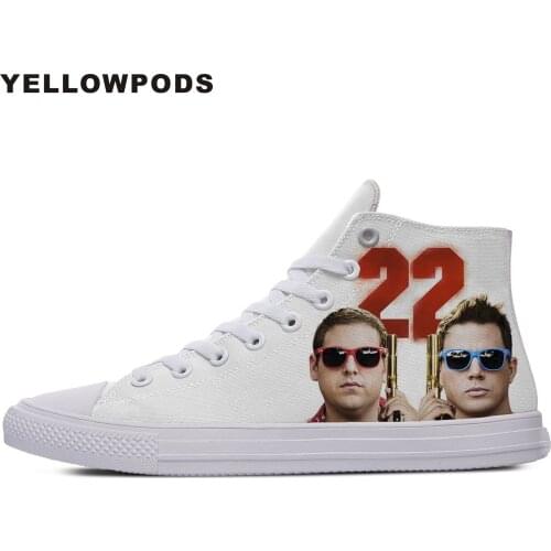 Customized Your Own Logo/Photo/Image Pattern 21 Jump Street Comedy Movie Vogue Men Flats Shoes Fashion Brand Diy Your Shoes