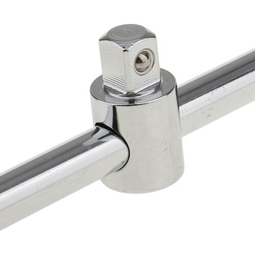 Sliding T Bar Wrench Tool 3/8'' 10mm Square Drive Extension Rod For Socket