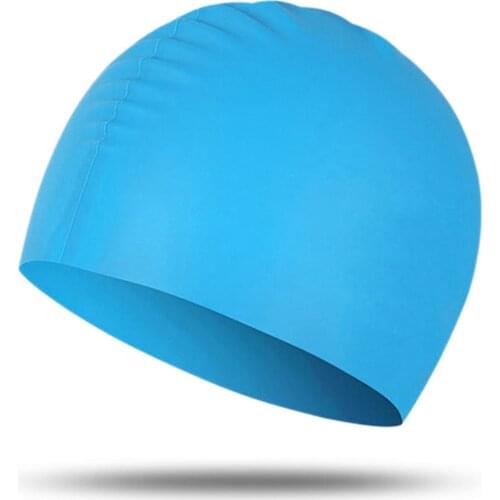 Comfortable Non-Slip Silicone Swimming Cap Bathing Cap to Keep Your Hair Dry For Swimming Beach FK88