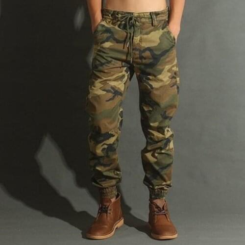 Military Casual Joggers Pants Men Fashion Cargo Pants Camouflage Loose Baggy Trousers Tactical Pants