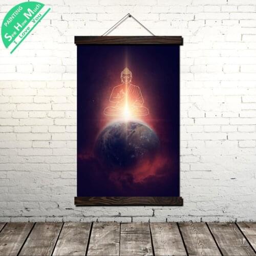 Universe Buddhism Buddha Modern Wall Art Print Pop Art Print Picture And Poster Hanging Scroll Canvas Painting Frame Home Decor