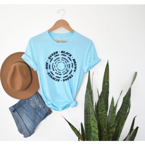 Womens T-shirt QUEER BLACK Shirt Black Lives Matter Tee Feminist,Shirt Summer fashion Causal pure cotton Vintage Tumblr Top