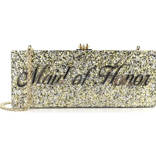 OC4061 High quality personalized customization women acrylic name bags