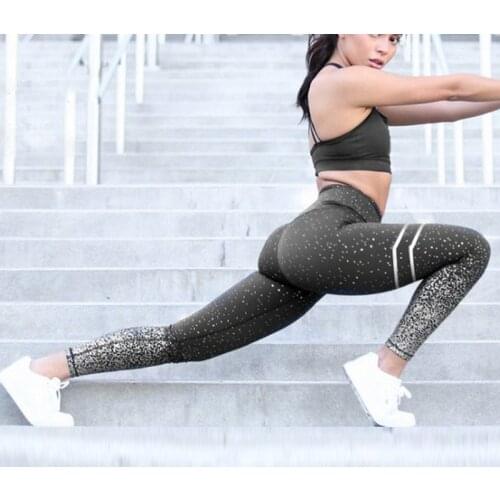 Women Fitness Running Yoga Pants Energy Elastic Trousers Gym High Waist Seamless Leggings Push Up Leggins Sport Girl Tights