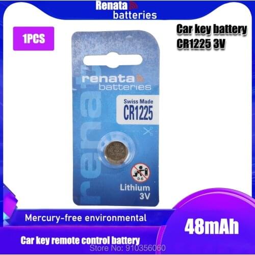 1pcs/pack renata CR1225 Button Batteries LM1225 BR1225 Cell Coin Lithium Battery 3V CR 1225 For Watch Electronic Toy Remote