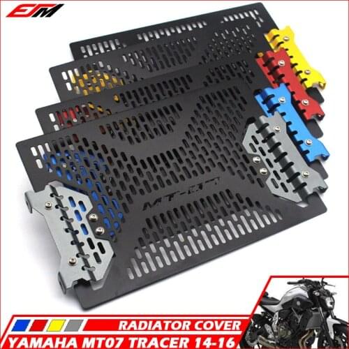 Free Shipping Stainless Steel Radiator Guard Radiator Cover Fit For Yamaha Mt07 Tracer Mt-07 FZ07 FZ-07 2014 2015 2016
