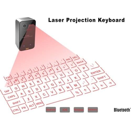 Bluetooth Laser keyboard Wireless Virtual Projection keyboard Portable for Iphone Android Smart Phone Ipad Tablet PC Notebook