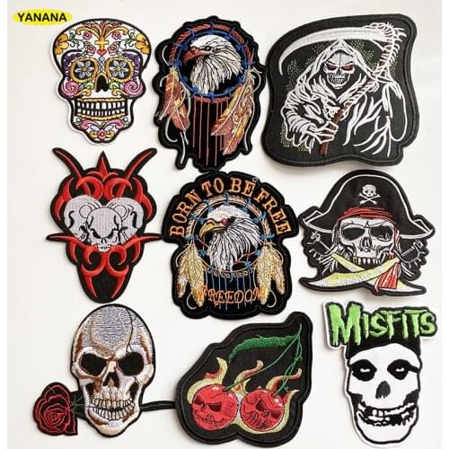 Big Wilderness Patch Iron On Patches Embroidery Patch For Clothing Stickers Badge Patches For Clothes Jacket Applique DIY