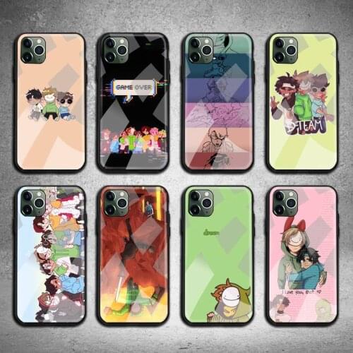 Dream Smp War Phone Case Tempered Glass For iPhone 12 11 Pro Max Mini XR XS MAX 8 X 7 6S 6 Plus SE 2020 cover