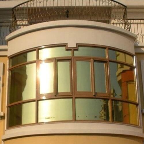 0.9x2m Colored glass film anti uv Silver Blue color solar window film Mirror color window Stickers for Home and office decor