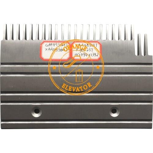Escalator Aluminum Comb Plate GAA453BM7 L198mm Hole Pitch 102mm Right 23 Teeth