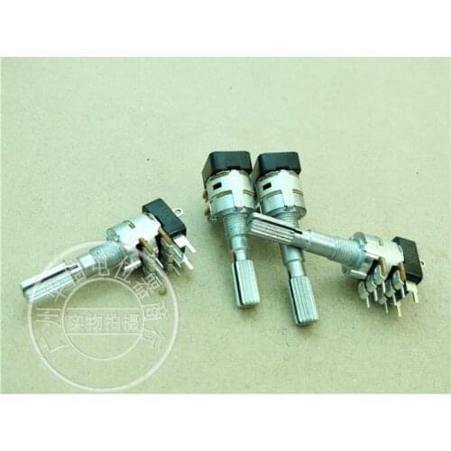 10pcs import 125G dual band switch potentiometer A50K B50K handle long 25MM 30MM