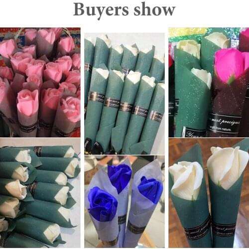 10pcs Artificial Flower Bouquet Soap Rose Flower Creative Gift Wedding Birthday Festival Party Decor Anniversary Flower Set